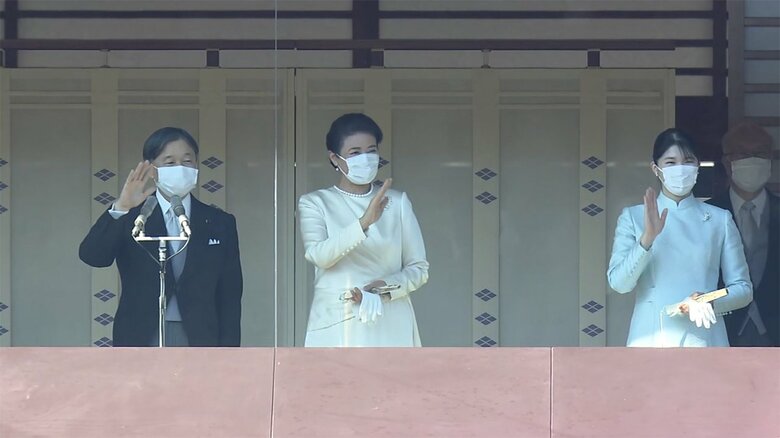 3年ぶりに行われた「新年一般参賀」(1月2日 皇居・宮殿)