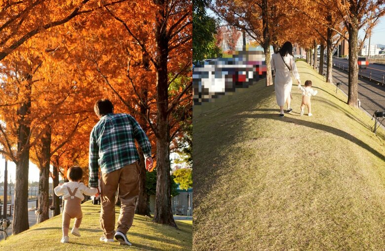 左：さっぴさん撮影　右：旦那さん撮影（提供：さっぴさん）