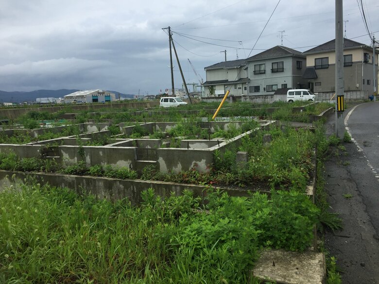 石巻市南浜町（2015年8月撮影）
