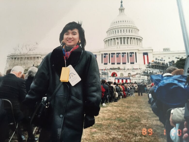 ニューヨーク時代の松尾さん　ワシントン取材中