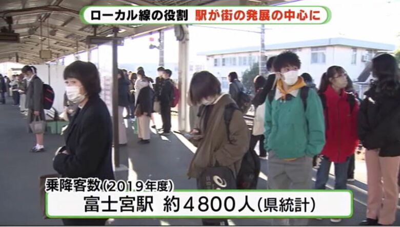 富士宮駅は1日約4800人が利用