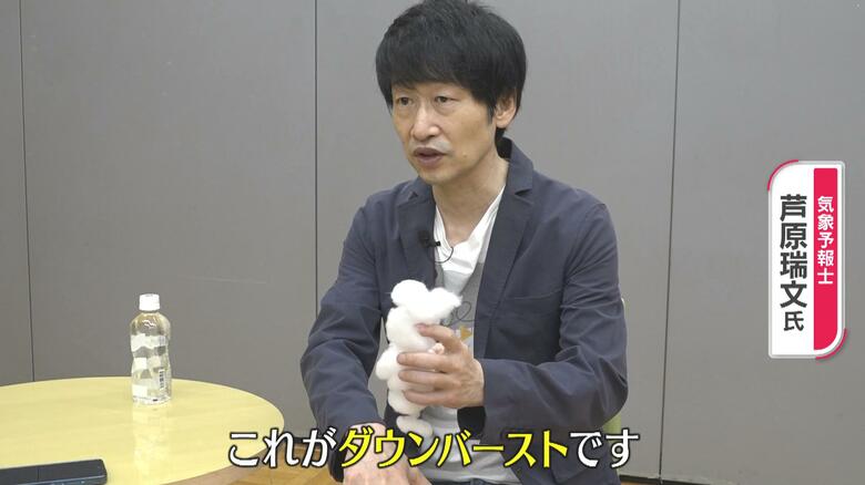 突風を伴うゲリラ雷雨の原因の一つ「ダウンバースト」のメカニズム