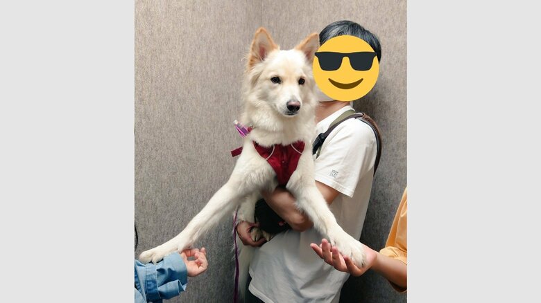 家族から勇気を分けてもらう、つるちゃん