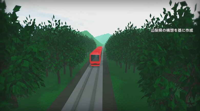 「富士山登山鉄道」構想　イメージ図