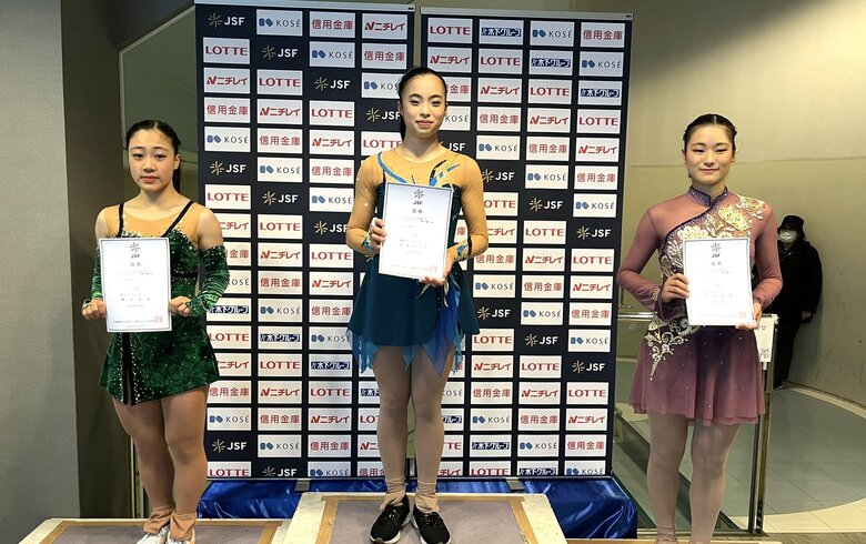ジュニア女子表彰台（中四国九州選手権）