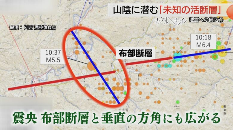 別の断層の存在が示される