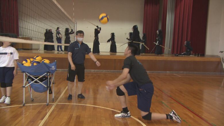 練習に励む齋藤選手