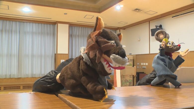 人形劇の練習