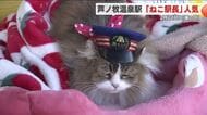 ２月２２日は「猫の日」　芦ノ牧温泉駅のねこ駅長が観光客“おもてなし”　＜福島・会津若松市＞