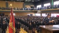 新たな学校生活　希望を胸にスタート　宮崎日大中・高校の合同入学式