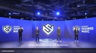 Bリーグプレミアへ島根スサノオマジック「継承と革新」テーマに新たなロゴとユニフォーム発表　出雲神話「天叢雲剣」などモチーフにデザイン