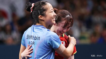 速報】卓球・早田ひなが涙の銅メダル！“韓国エース”シン・ユビン