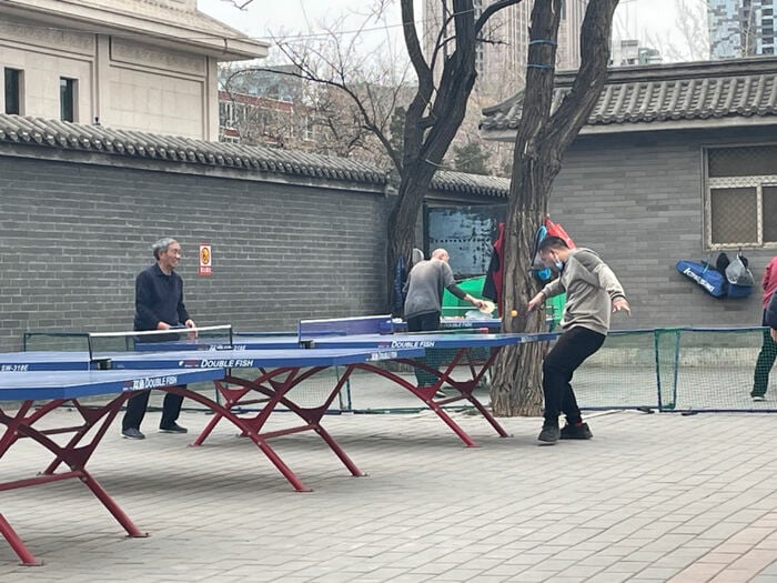 中国で卓球は老若男女、全てが楽しむ国民スポーツだ。