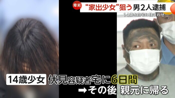 少女が伏見容疑者の家にいたのは6日間