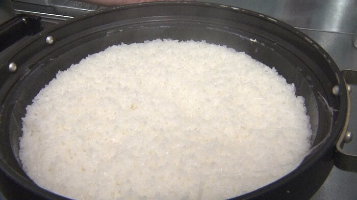 ガス釜で炊いたご飯