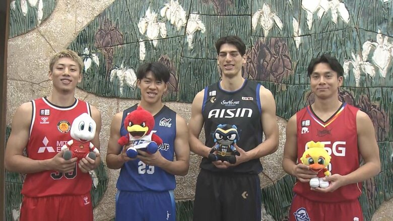10/3に開幕…プロバスケ『Bリーグ』愛知県内4チームの選手が大村知事と面会 新シーズンへの抱負語る｜FNNプライムオンライン