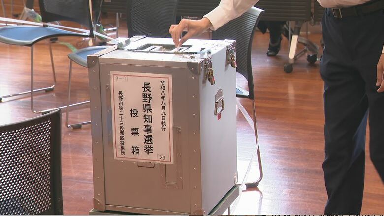現職と新人の一騎打ちとなった長野県知事選の投票続く　午前11時現在の投票率は6.89パーセントで前回を下回る｜FNNプライムオンライン