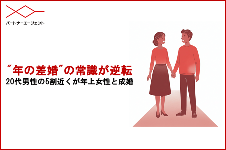 "年の差婚"の常識が逆転　20代男性の5割近くが年上女性と成婚