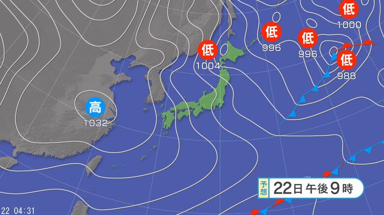 【大雪情報】24時間降雪量は北陸100センチ、東北・近畿70センチ、中国60センチ、北海道・東海50センチ、関東甲信30センチ予想（23日午前6時まで 多い所で）｜FNNプライムオンライン