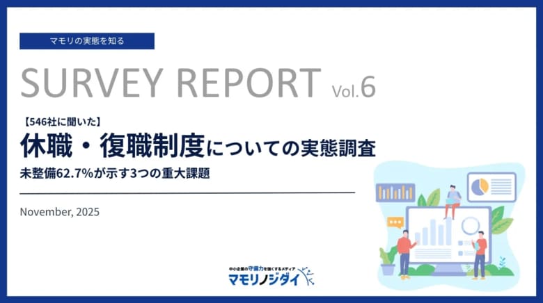 【546社の企業が回答】休職・復職制度についての実態調査 | 未整備62.7%が示す3つの重大課題とは