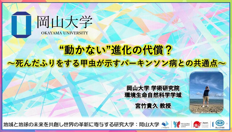 “動かない”進化の代償？～死んだふりをする甲虫が示すパーキンソン病との共通点～〔岡山大学, 東京情報大学, 東京農業大学, 玉川大学〕