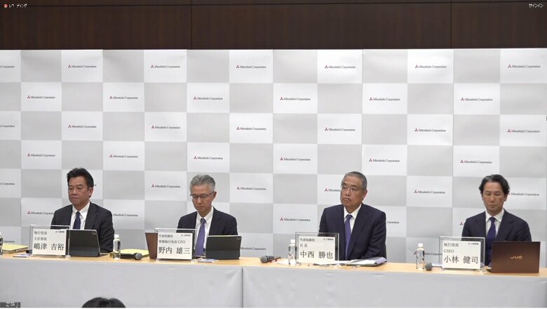 三菱商事の決算会見　5月2日