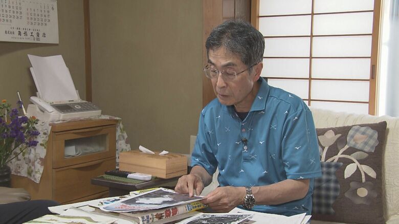 イナイリュウの化石発見者の孫・鈴木孝也さん