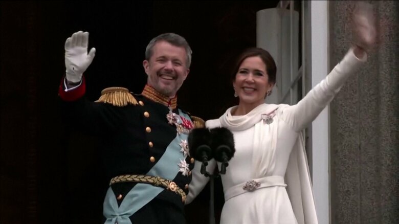 フレデリック新国王とメアリー王妃