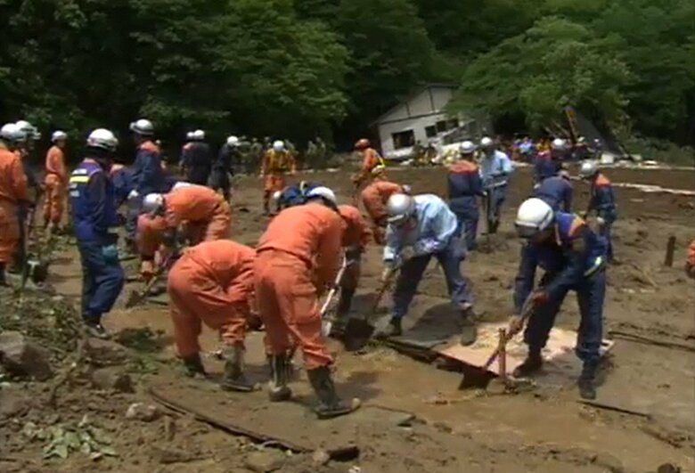 岩手宮城内陸地震発生後の駒の湯温泉