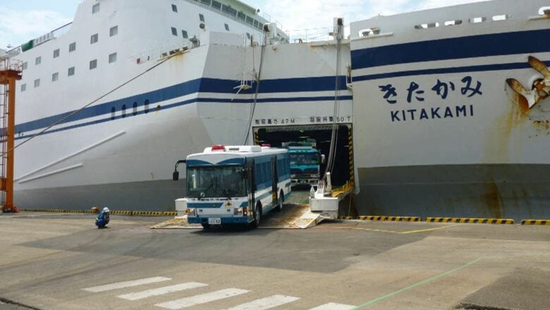 苫小牧での「きたかみ」の様子（提供：太平洋フェリー）