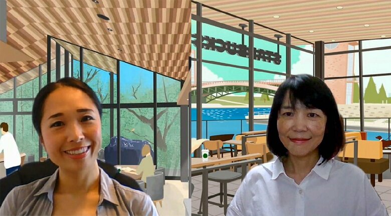 （左）ネスレ 大塚 幸さん　（右）スターバックス 安藤 真由美さん