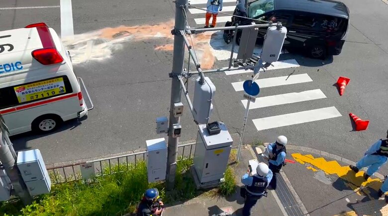 事故があった交差点