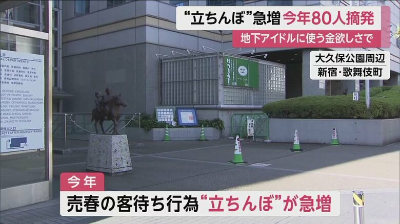 歌舞伎町の大久保公園周辺で“立ちんぼ”急増