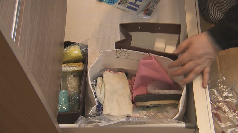 紙袋を使うと高さなど調整でき汚れたらそのまま処分できる