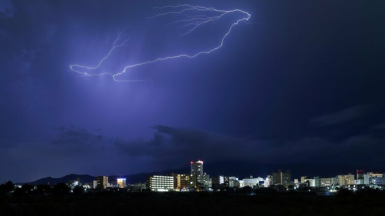 最後に雷鳴を聞いてから30分待つ