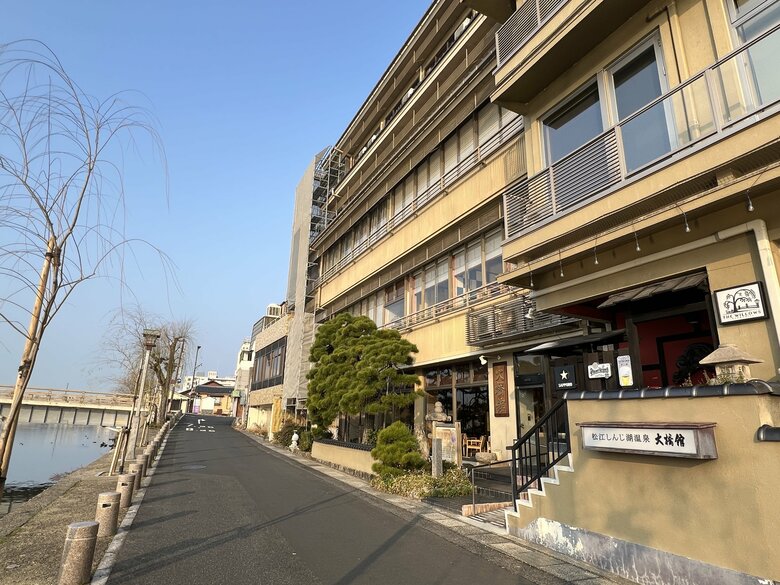 ハーンが最初に滞在した富田旅館跡
