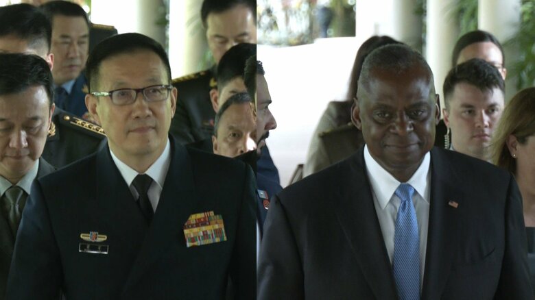 董軍国防相とオースティン国防長官