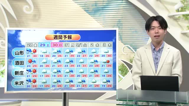 【天気/山形】27日 強い雨・雷・竜巻などの突風に注意 中村友祐気象予報士の予報(2)
