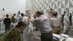 新型コロナ第2波に備え 感染防止訓練(熊本)