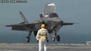 F-35Bステルス戦闘機:米海兵隊は初実戦投入。英空母クイーン・エリザベスで初の発着艦
