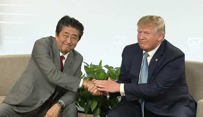 G7訪仏 日米首脳会談(2019年8月)