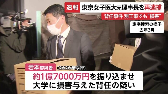 家宅捜索の様子(2024年3月)