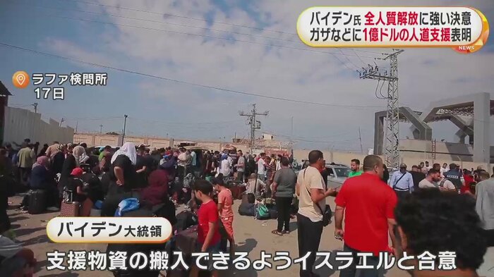 現在封鎖されている、エジプト側のラファ検問所