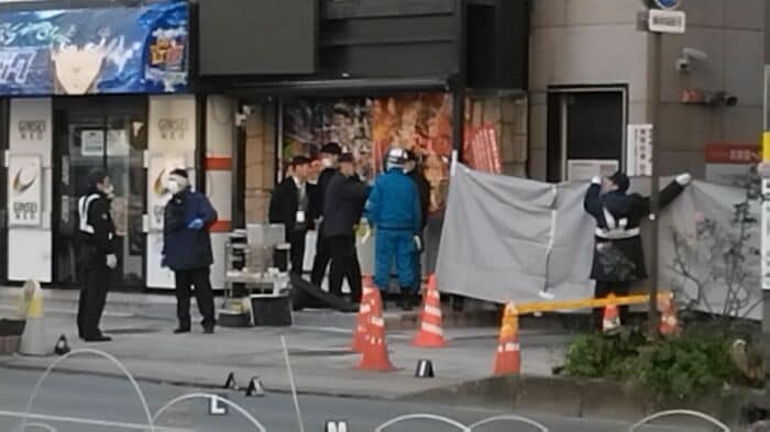 事件現場　JR長野駅前