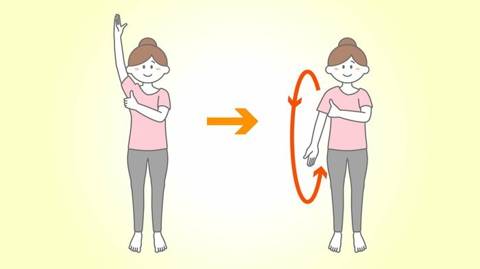 7回ぐるぐる腕回し