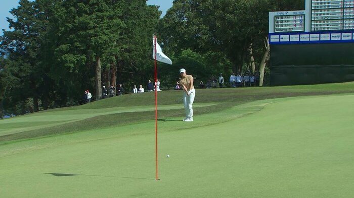 優勝を逃したフジサンケイレディス18番ホール