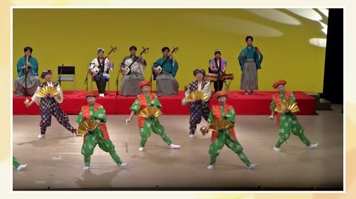 2025年7月の発表会の様子（提供：由利高校民謡部）