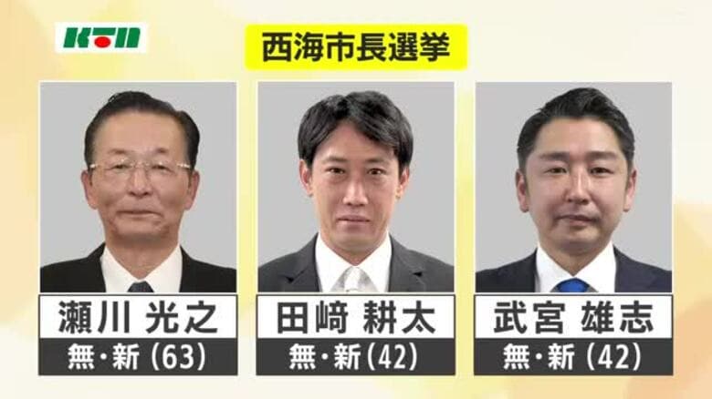 西海市長選挙投開票　候補は無所属の新人3人【長崎県】｜FNNプライムオンライン