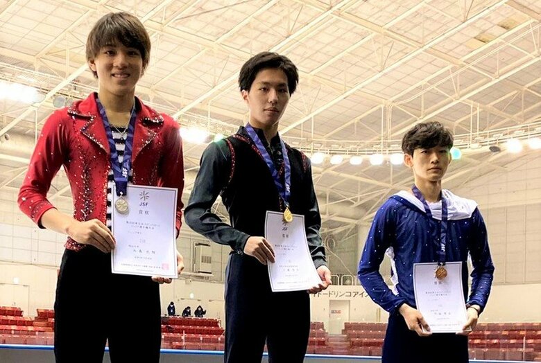 ジュニア男子の表彰式
