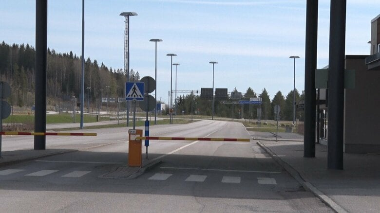 フィンランド・ロシア国境　イマトラからロシア側を臨む